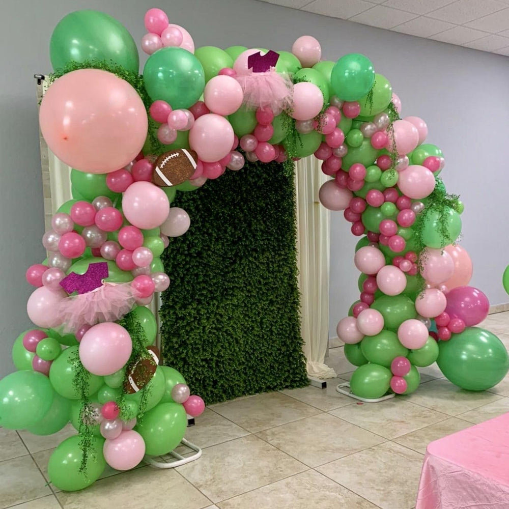Paready pearl rose gold balloons add elegant shine to tropical celebrations.