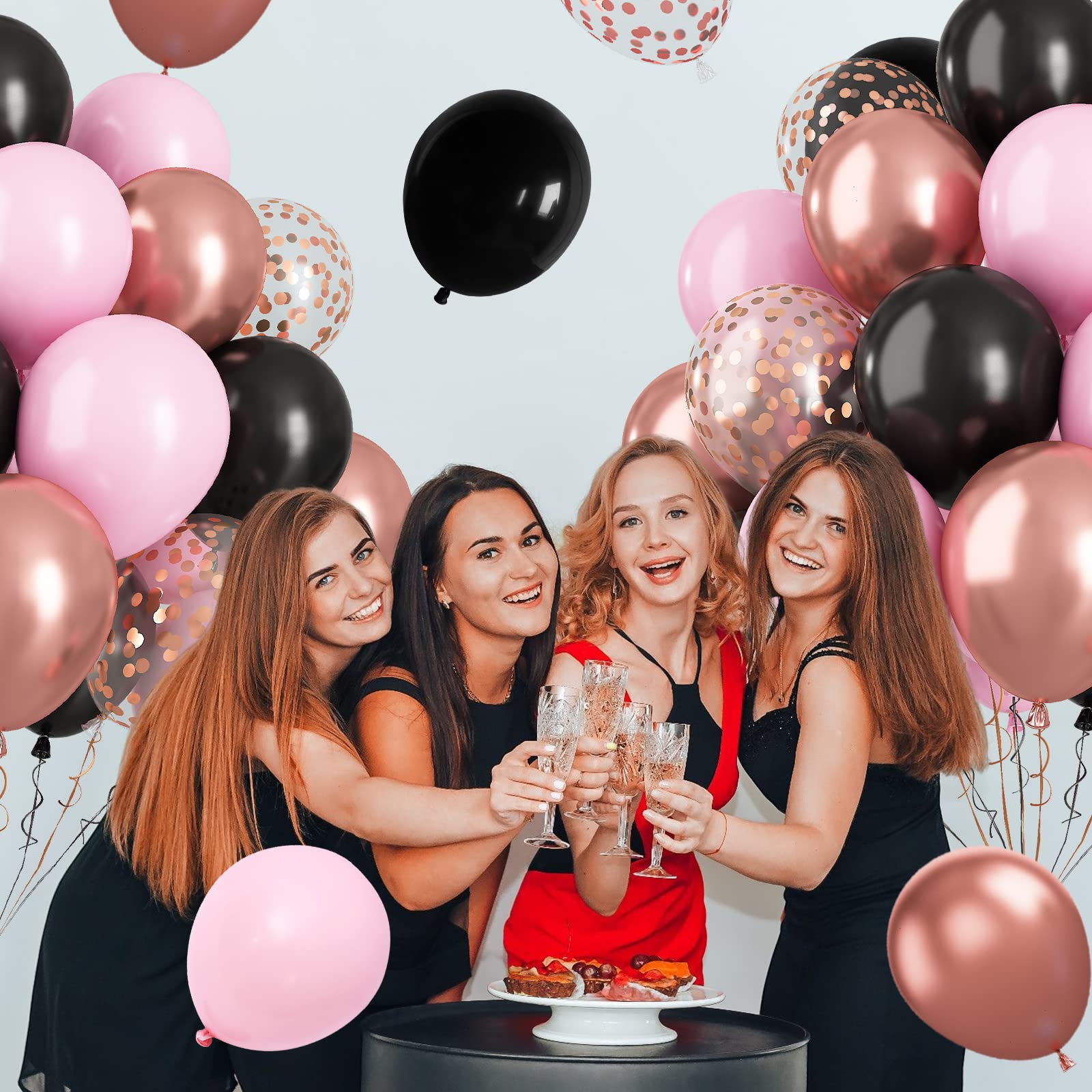 Paready balloons with ribbons included for quick, stylish setup