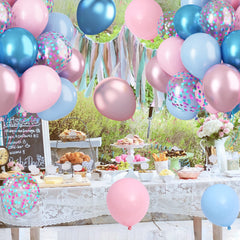 Paready wedding and baby shower decor balloons create cohesive color theme