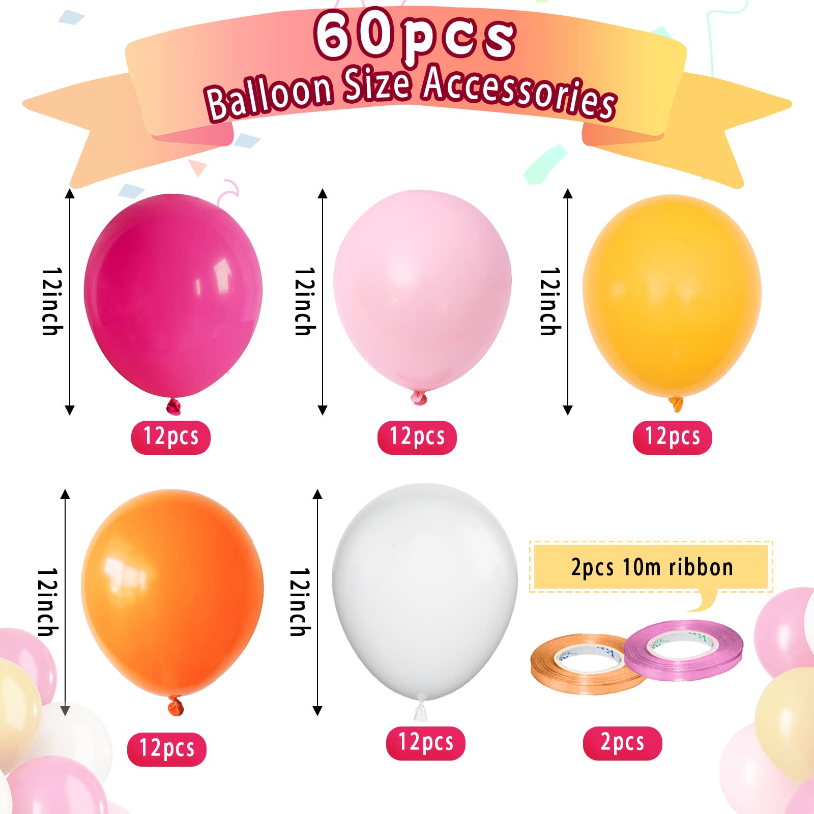 Paready yellow matte balloons 12in add sunny accents to any party.