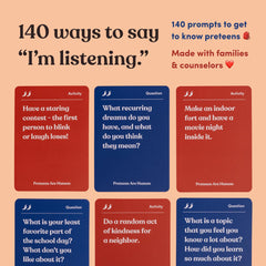 Parents Are Human Preteens Are Human 40-activity cards for shared creativity