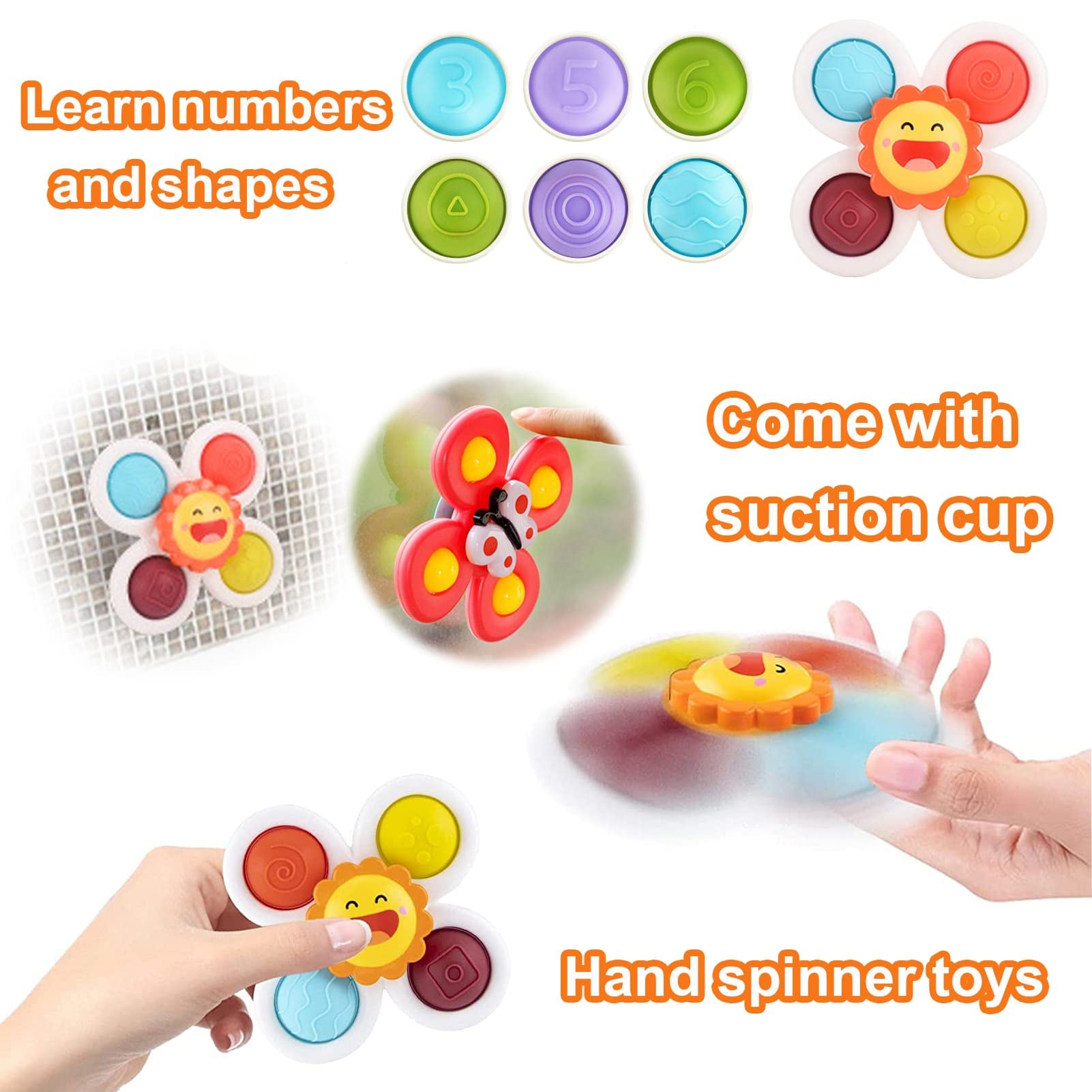 PARHILYAR baby gift spinner ideal for bath time and travel