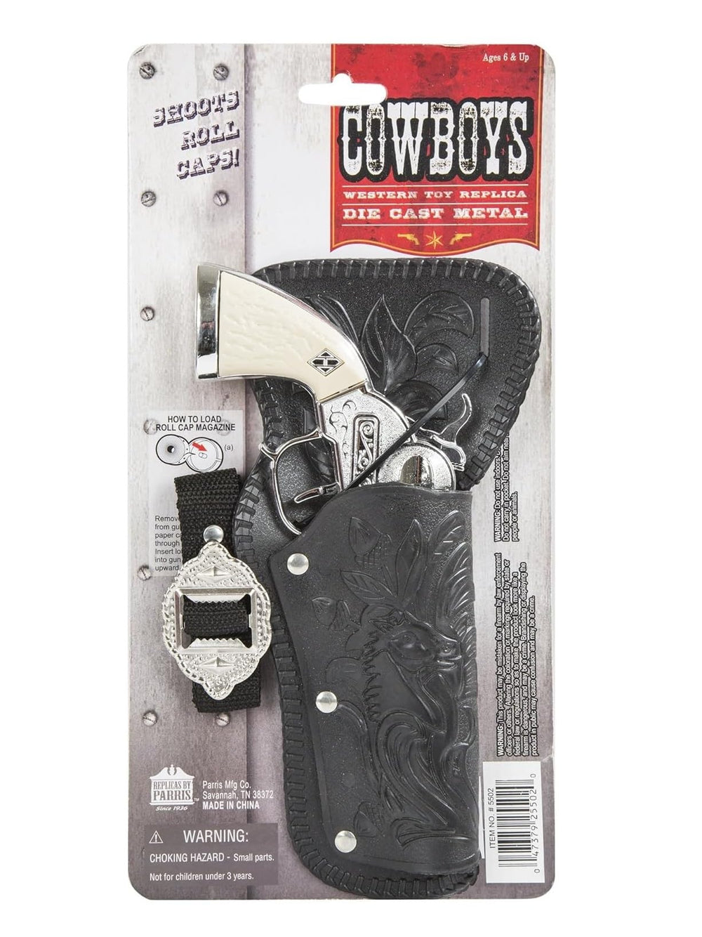 PARRIS Stagecoach holster belt with molded holster for authentic look