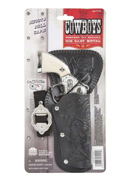 PARRIS Stagecoach holster belt with molded holster for authentic look