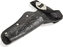 Replica details of PARRIS Stagecoach holster set on display
