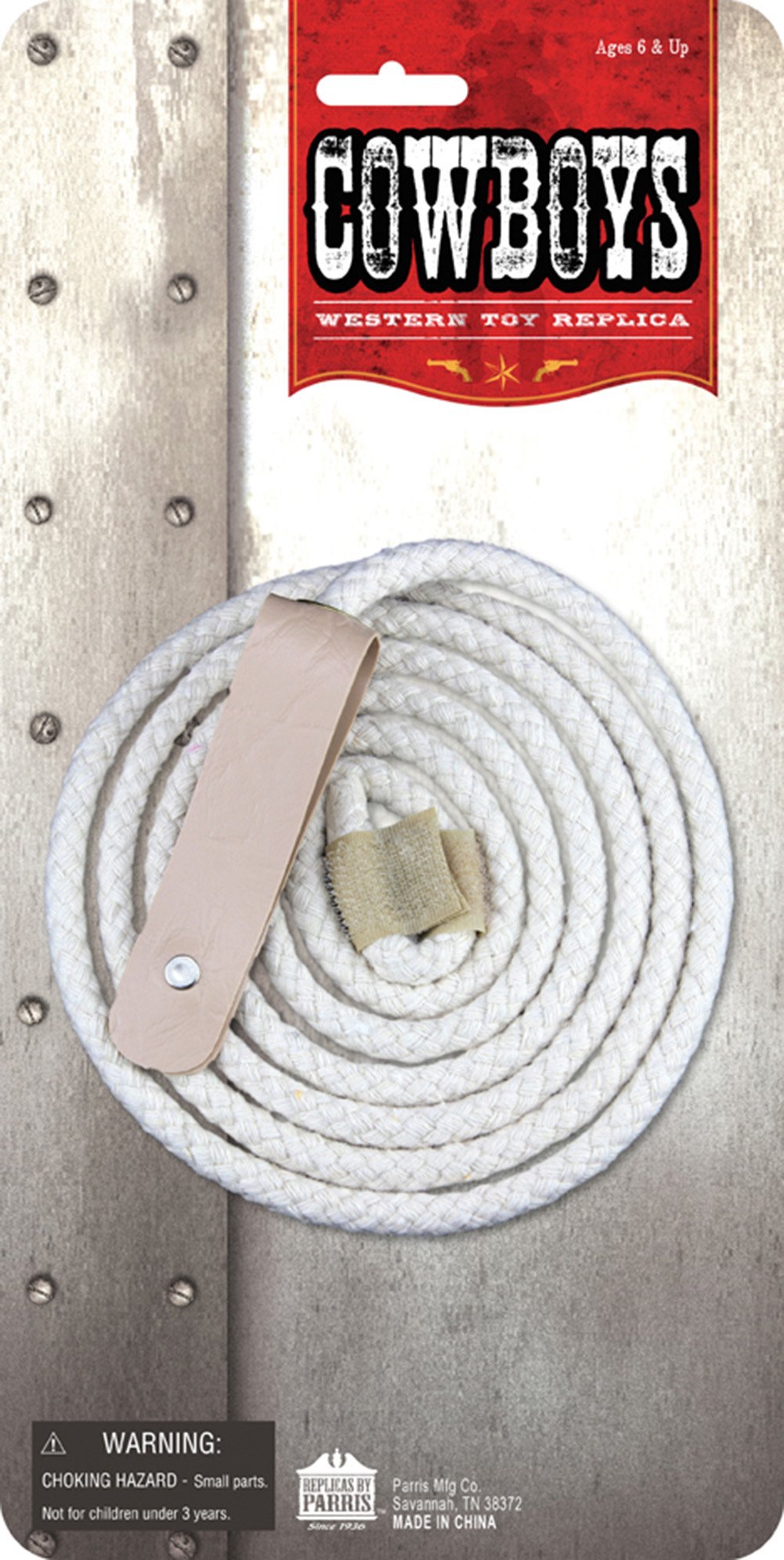Parris Trick Rope finger-tip break-barrel action shows authentic firing motion for imaginative play.