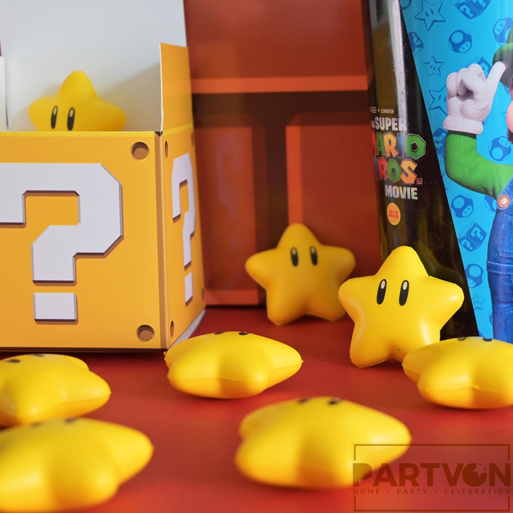 PARTVON star stress ball for school events, durable foam and bright colors