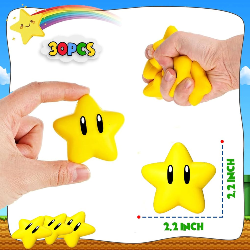 PARTVON mini star stress ball for classroom rewards with colorful, playful design