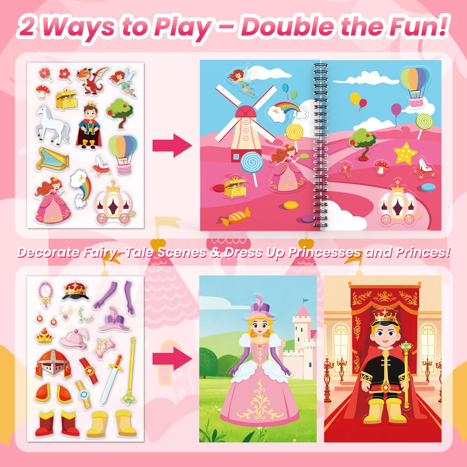 PARTYWIND Jelly sticker sheets ready for reusable decorating fun on any surface