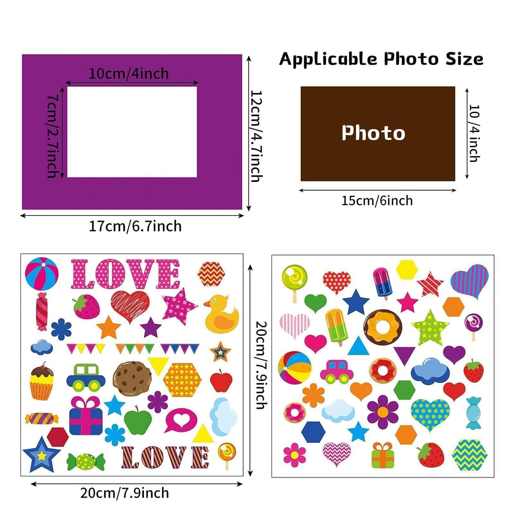 Party Greeting foam picture frame assembly supports easy kids' crafts.