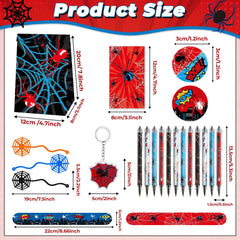 Party Greeting spider themed pens add colorful writing joy for guests.