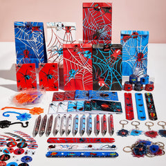 Party Greeting spider web slap bracelets add playful flair to celebrations.