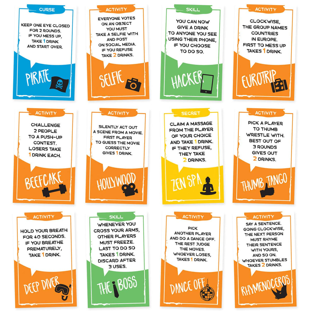 Skill card display from Sotally Tober adding game variety during play