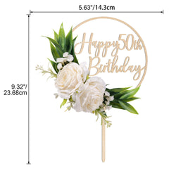 Party to Be Happy wooden topper ships in a premium case for gifting.