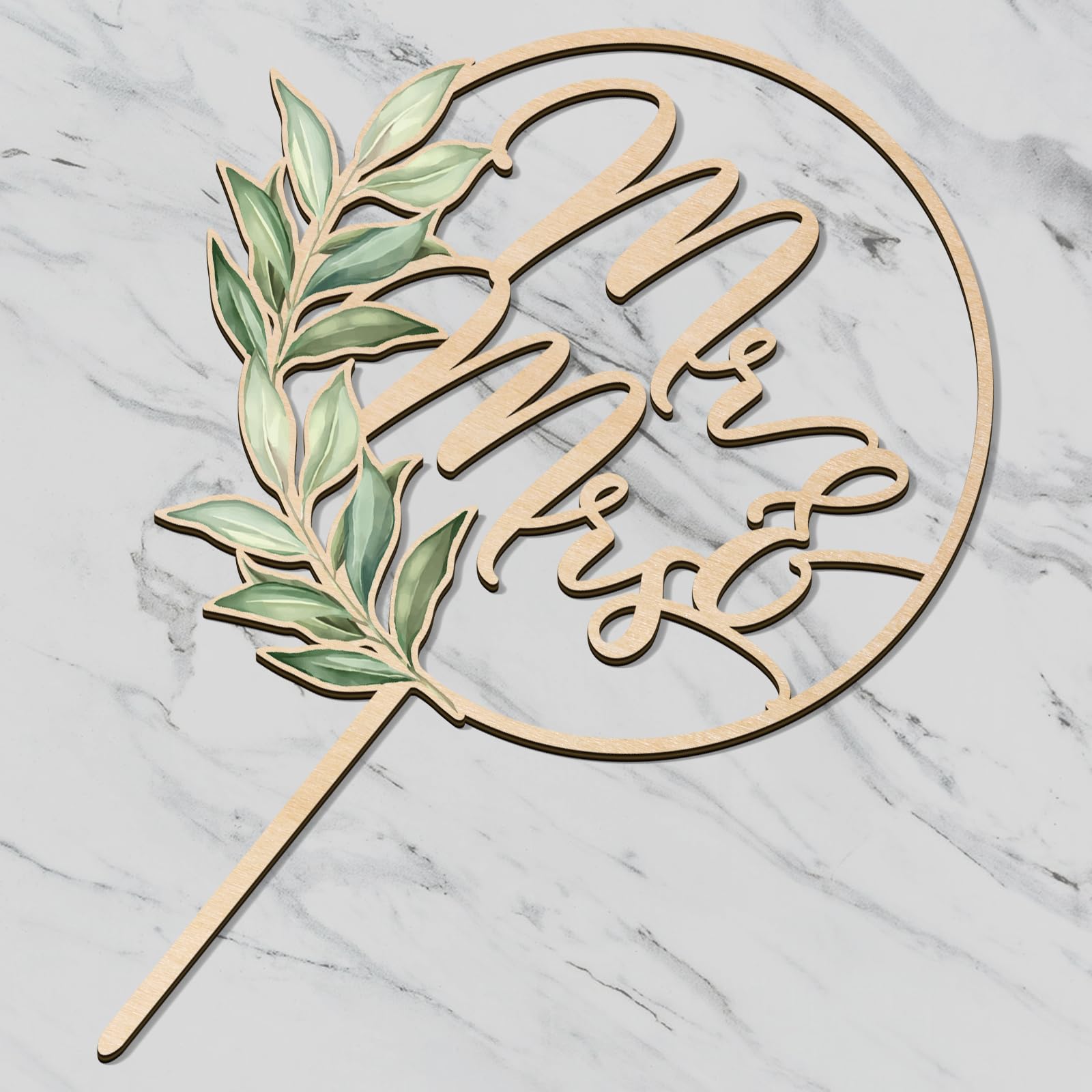 Party to Be Mr & Mrs Greeny design-02 wood grain detail and texture.