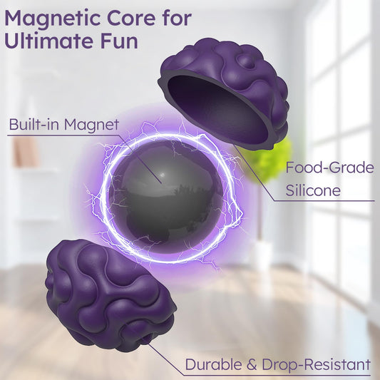 Party Tonight magnetic fidget balls promote focus with push-pull, grasp, and flip actions.