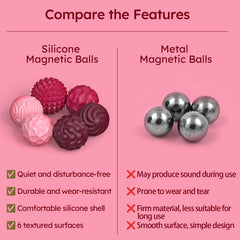 PARTY TONIGHT silicone magnetic balls in action: push, pull, and connect.