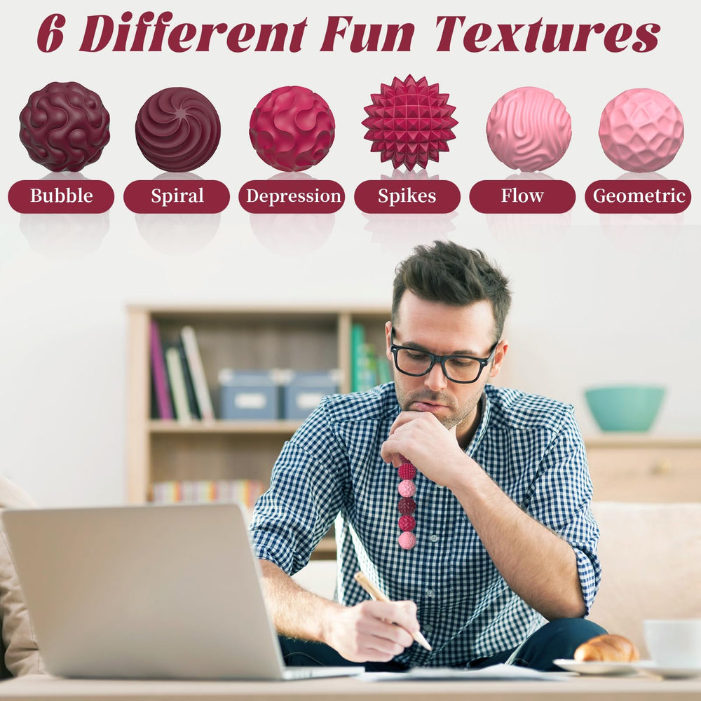 PARTY TONIGHT silicone magnetic balls texture ridged for varied sensory feedback.