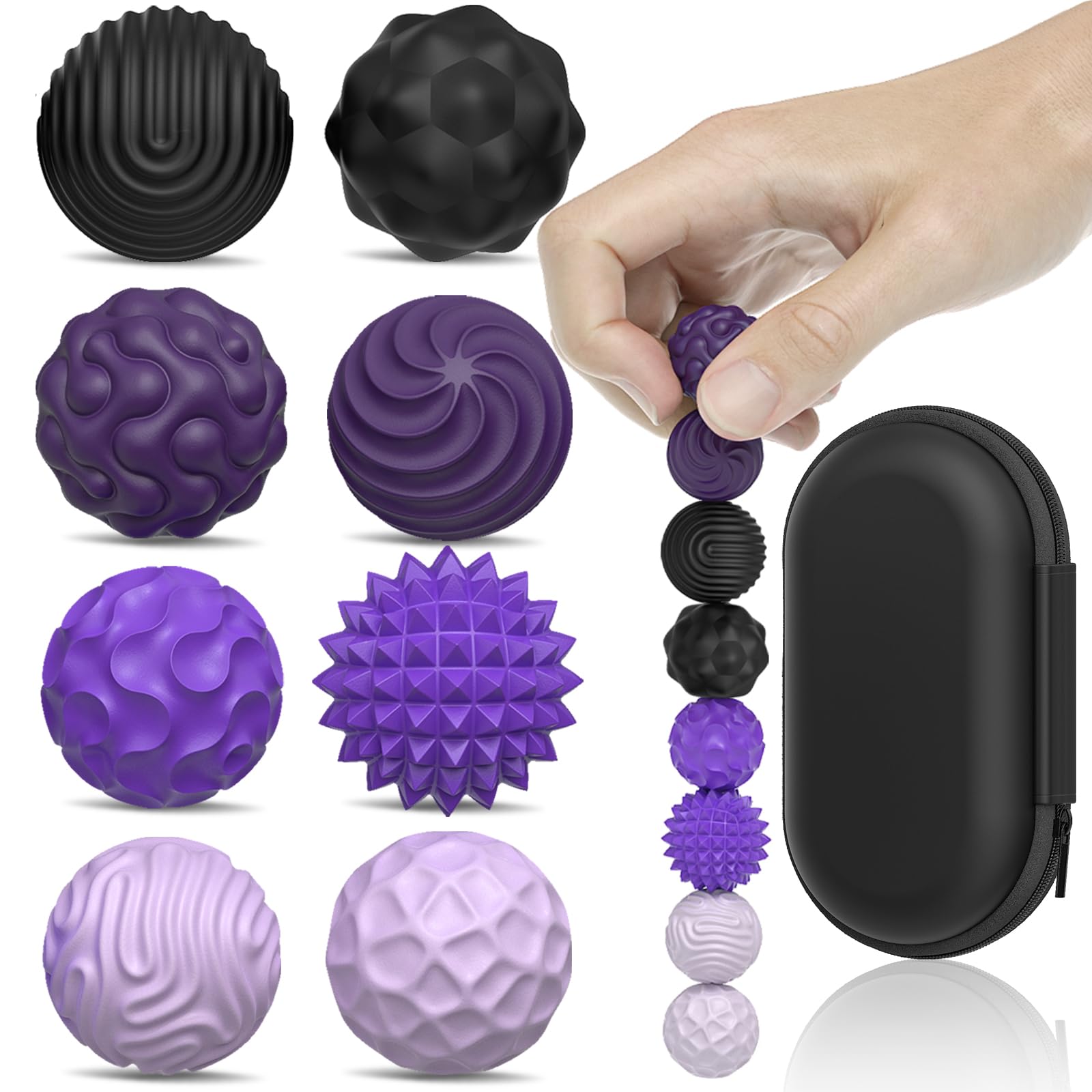 Party Tonight silicone magnetic balls with textured surface for tactile focus.