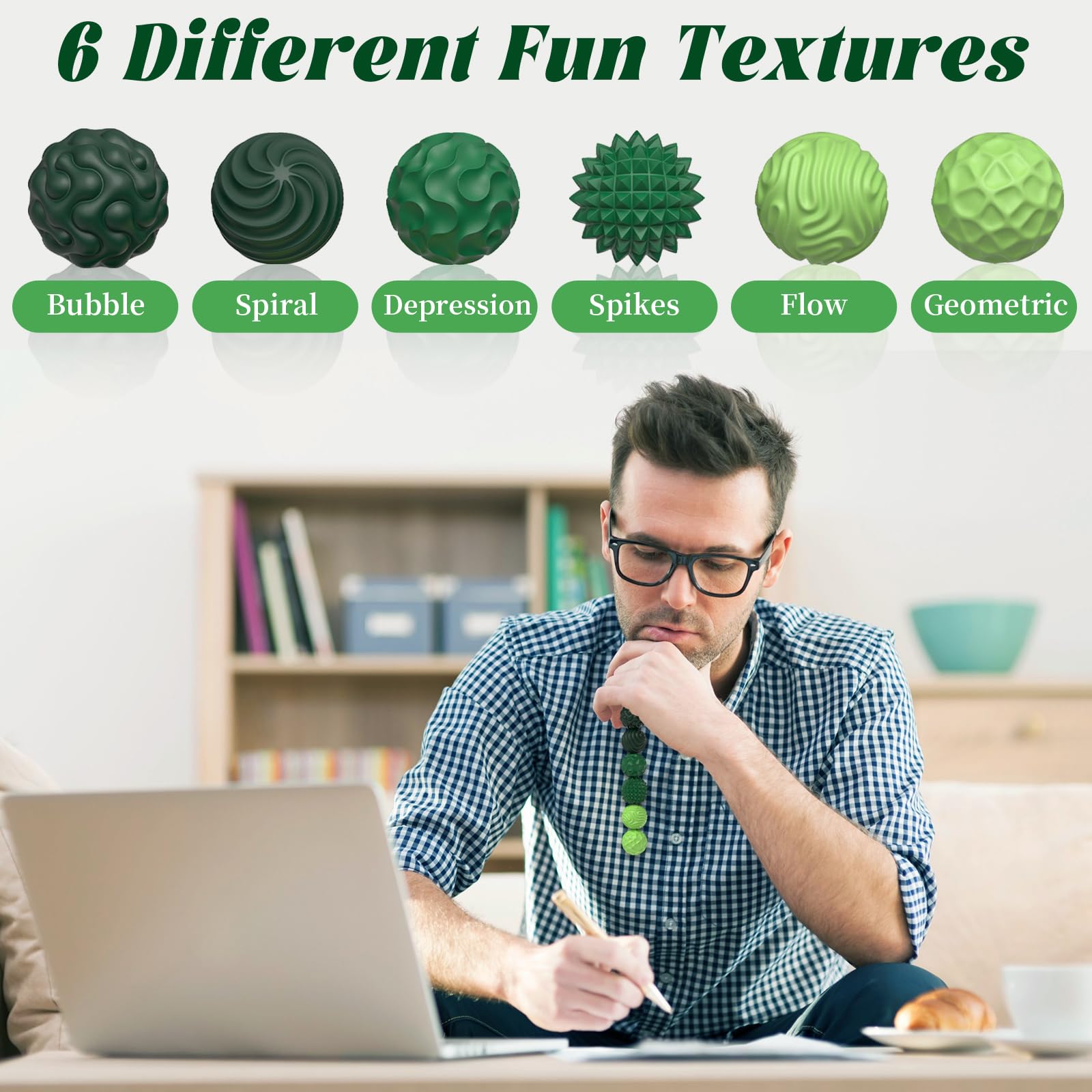 Party Tonight six textures provide varied sensory feedback for focus and hand coordination.