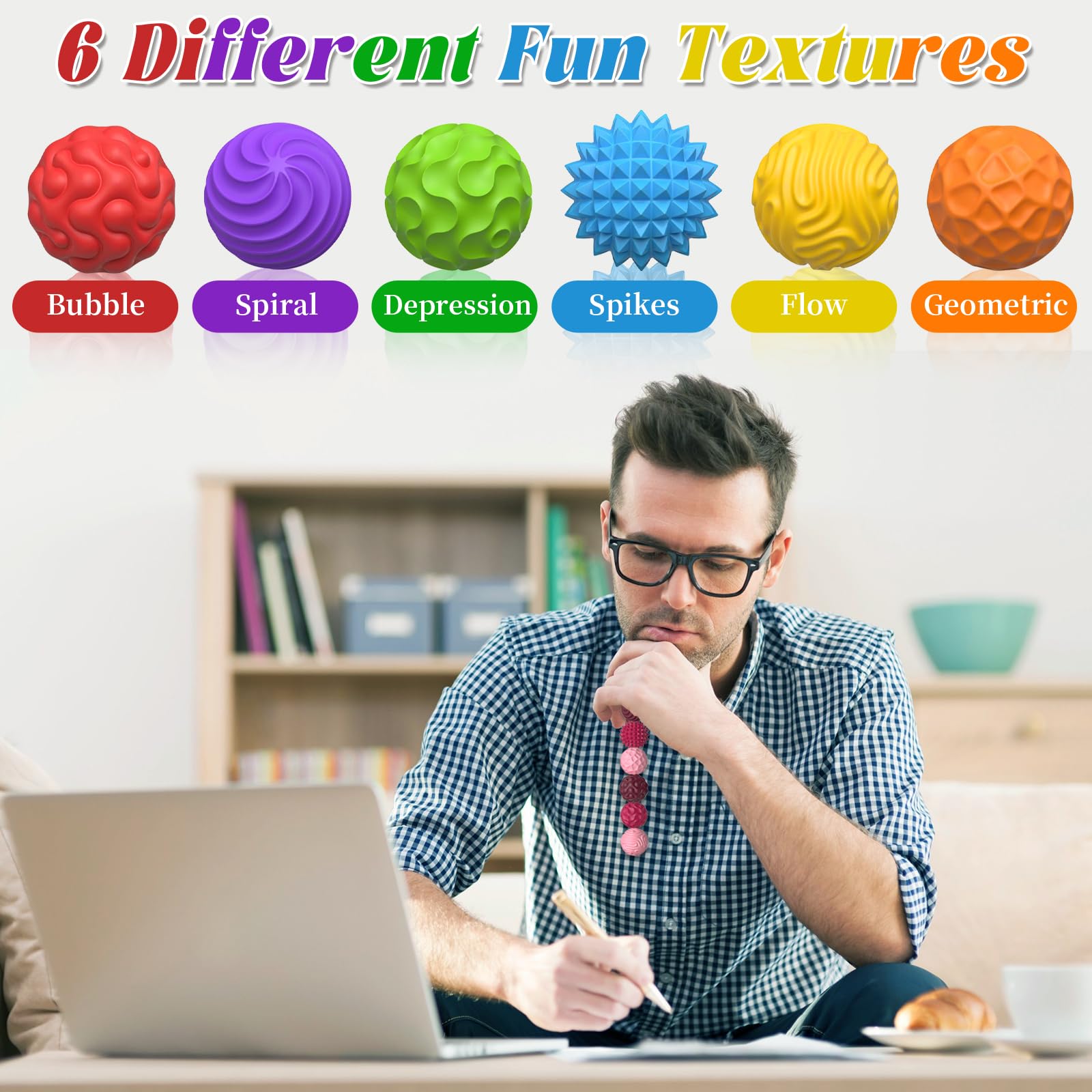 Party Tonight varied textures ball showing different surfaces for sensory input