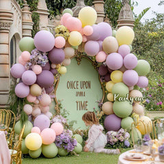 Partycus 5-inch mist green and blush balloons ready for quick inflation