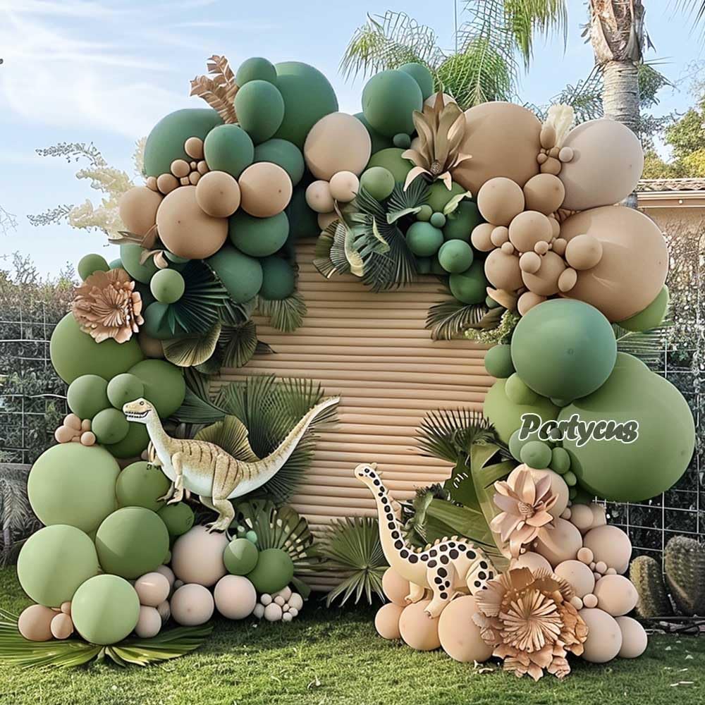 Beige/white sand balloons give soft, versatile tones for baby showers