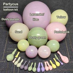 Partycus lavender yellow green balloon bundle ready for DIY arch