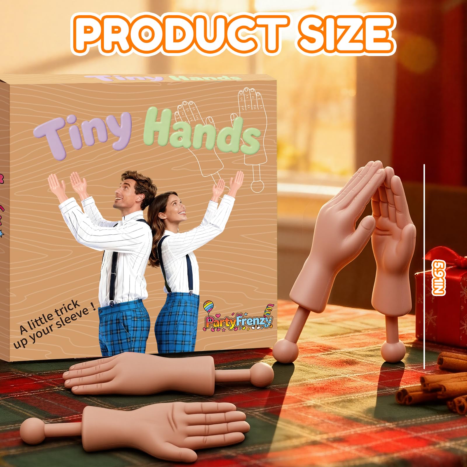 PartyFrenzy mini hand gesture puppet demonstrates playful moves