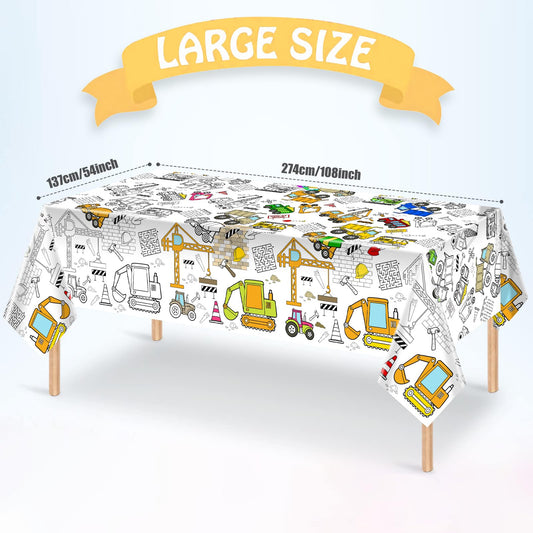 PartyGarden construction patterns detailed for kids to color during a party project