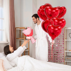 PartyGarden wall-friendly heart balloons bring instant charm to doors, walls, or arches.