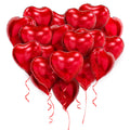 PartyGarden red heart balloons for 18-inch romance-ready decor and photo-worthy backdrops.