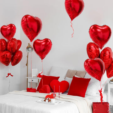 PartyGarden 20pcs of red hearts create standout centerpieces and romantic room accents.