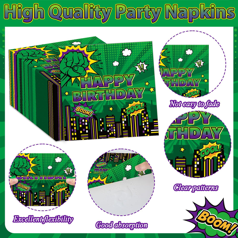 Party Greeting Green Hero plastic forks for sturdy servings and easy handling.