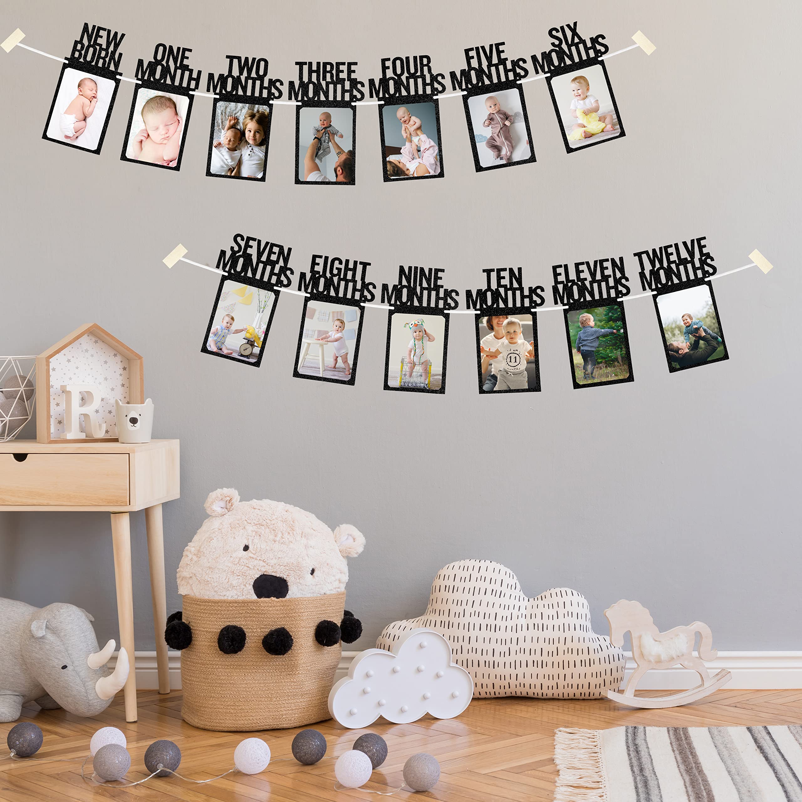 PartyHooman baby photo collection display keeps memories in view.