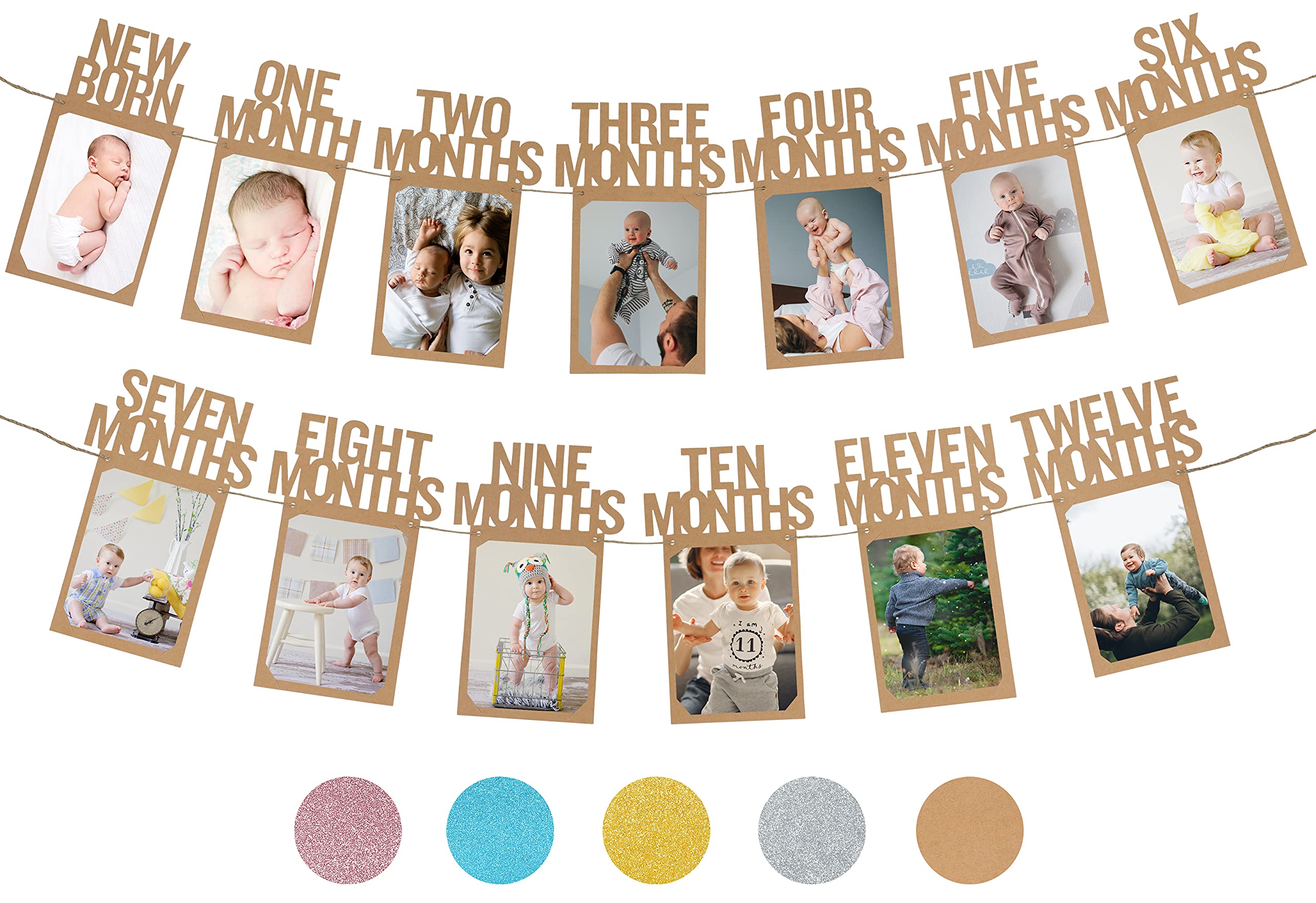 PartyHooman first birthday banner prestrung for quick setup.