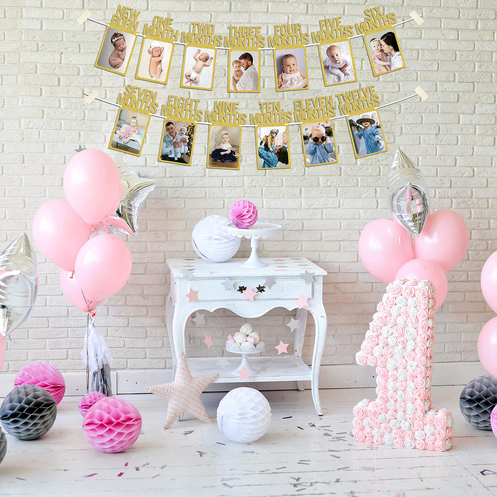 PartyHooman first birthday decor box match for cohesive theme