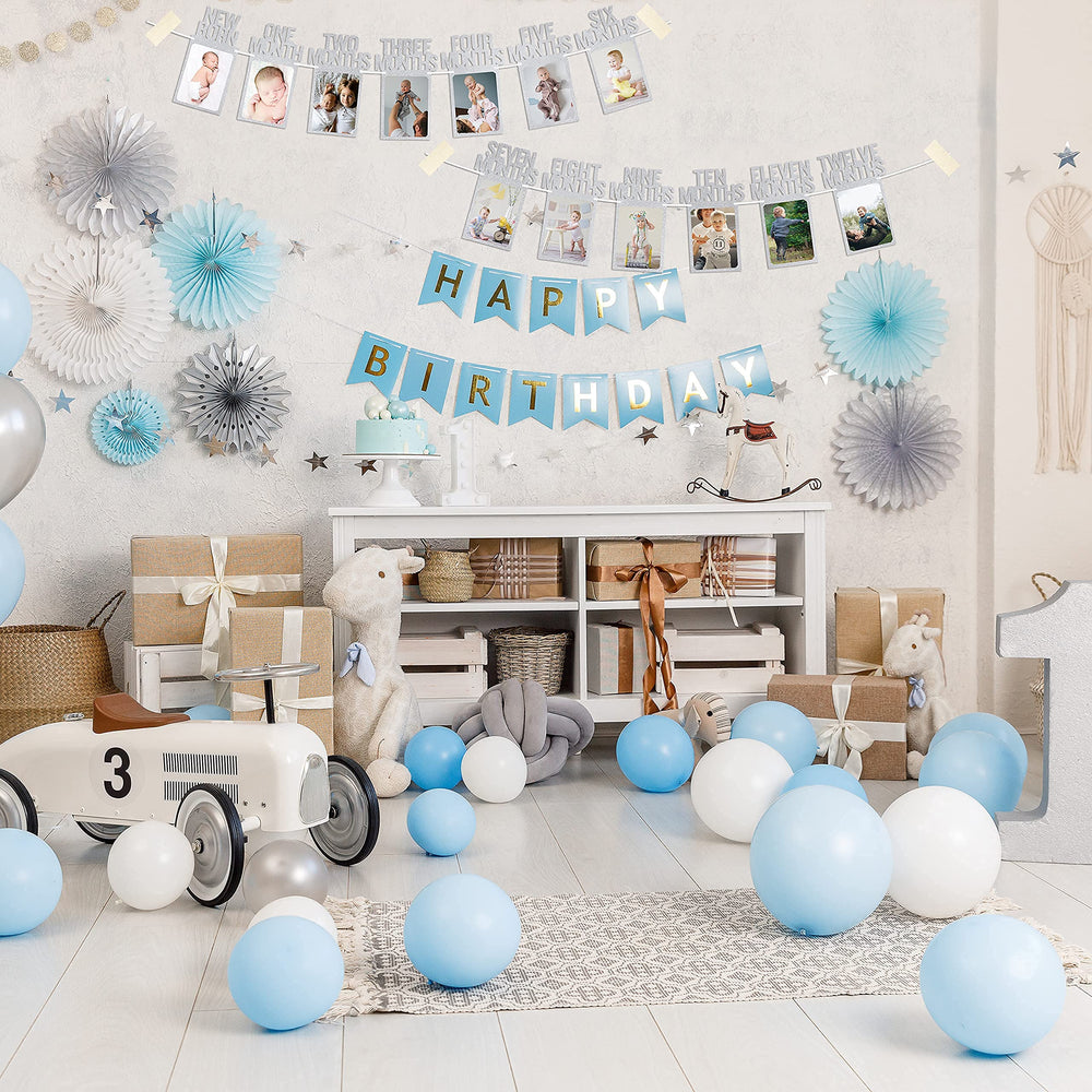 PartyHooman newborn card included for complete milestone coverage from birth to 12 months.