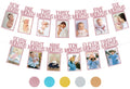 PartyHooman pre-strung 1st birthday photo banner with frames for quick setup and secure photos