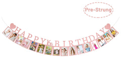 PartyHooman Sweet 16 banner enhances bedroom party decor.