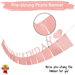 PartyHooman Sweet 16 banner with sixteen photo frames displaying memories.