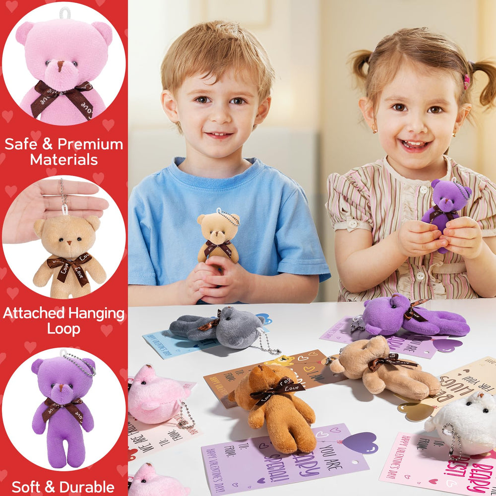 Partylamb bear keychain attached to a bag adds cute, practical charm