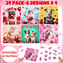 Partylamb puzzle poster included, helps kids align pieces and complete puzzles confidently.