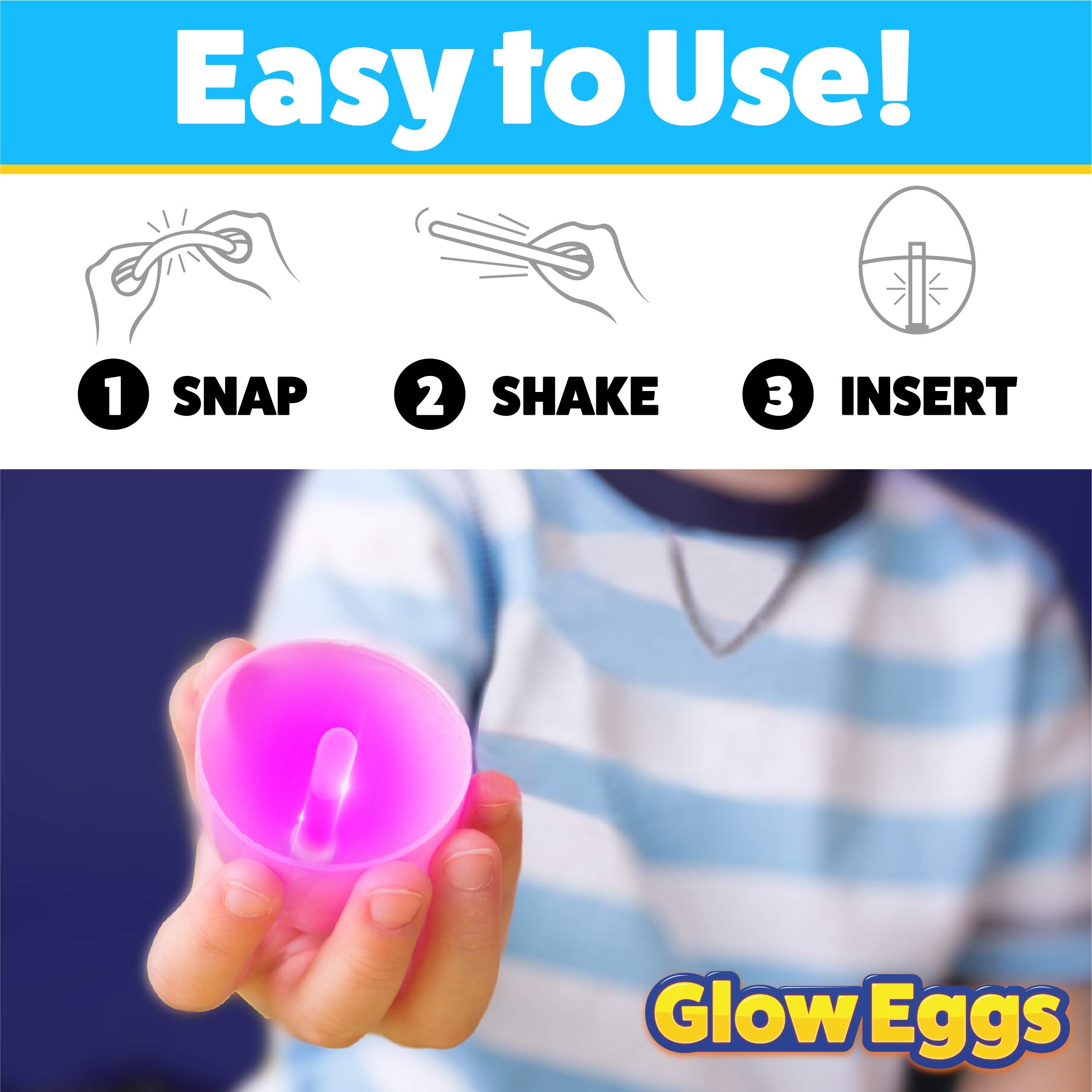 PartySticks glow eggs used as classroom prizes and fun activities.