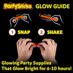 PartySticks five-color glow sticks for versatile party decor.