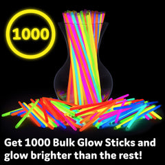 PartySticks neon colors glow sticks for neon parties and outdoor events.