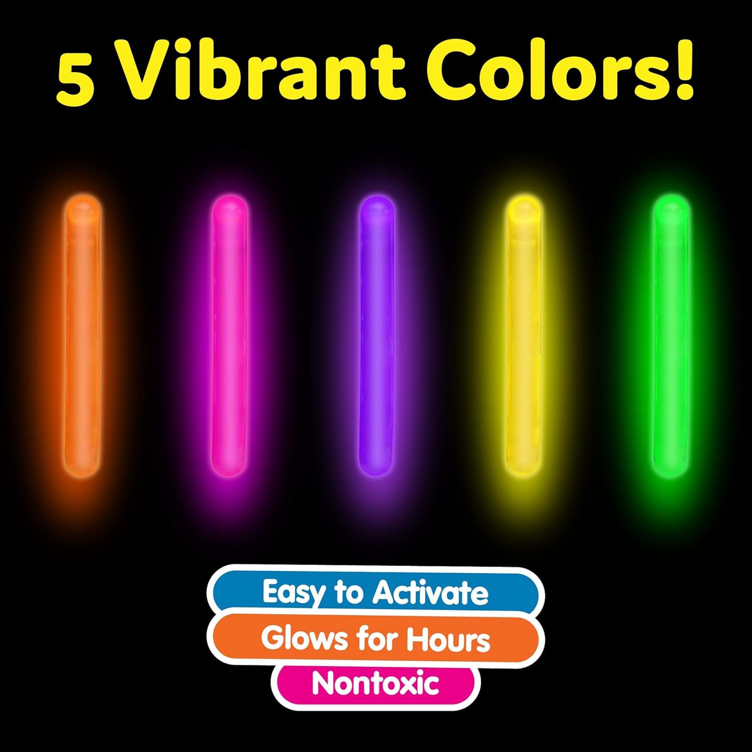 PartySticks waterproof glow sticks floating for pools and bath time fun.