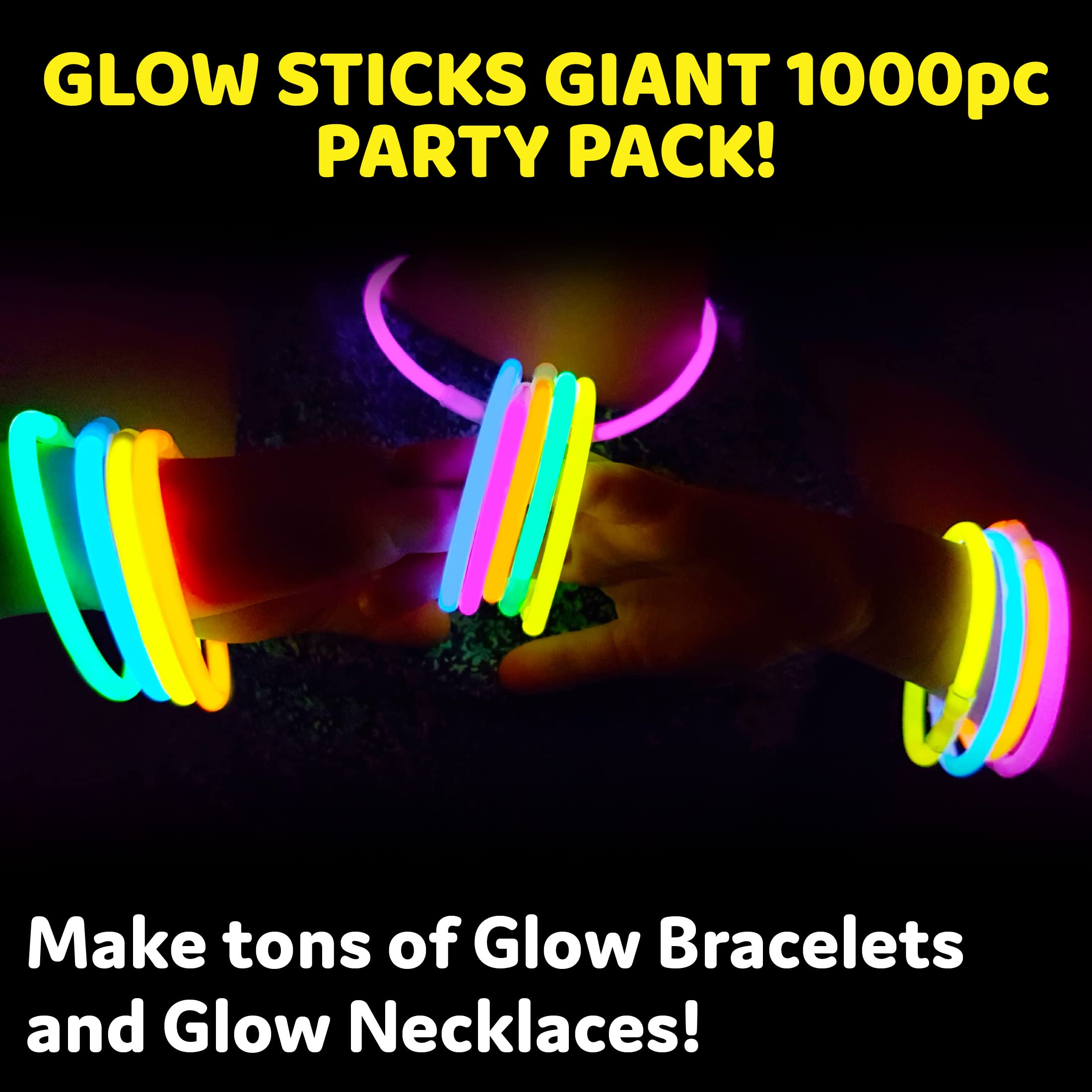 PartySticks waterproof glow sticks float in pools for safe pool lighting.