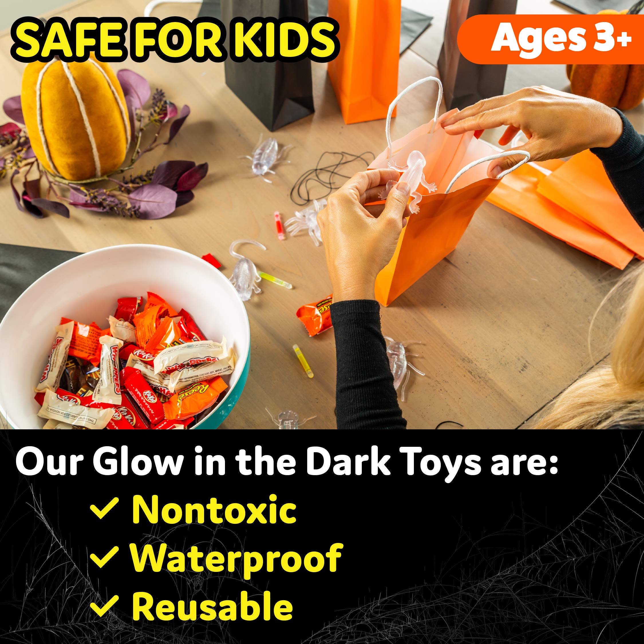 PartySticks waterproof-glowsticks-hours provide hours of bright glow for celebrations.