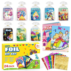 PARTYWIND foil art book collection for kids crafts and party favors.